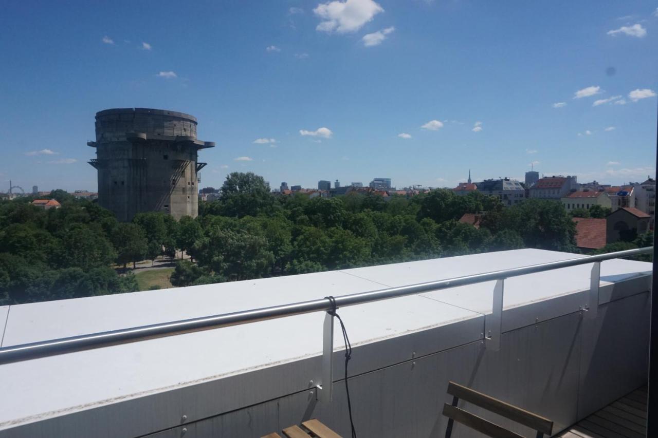 Augartenblick Penthaus 14 - Blick Zum Riesenrad Wina Bagian luar foto